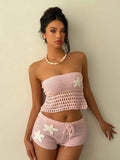 Kalli Crochet Starfish Shorts Set