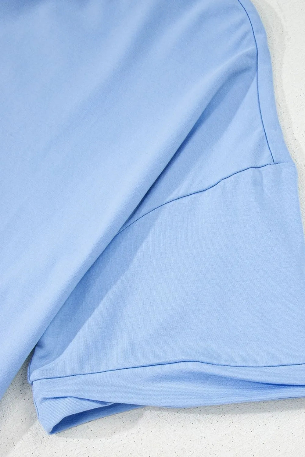 T-Shirt Oversized Top Everyday Casual Hi Low Hem Boho