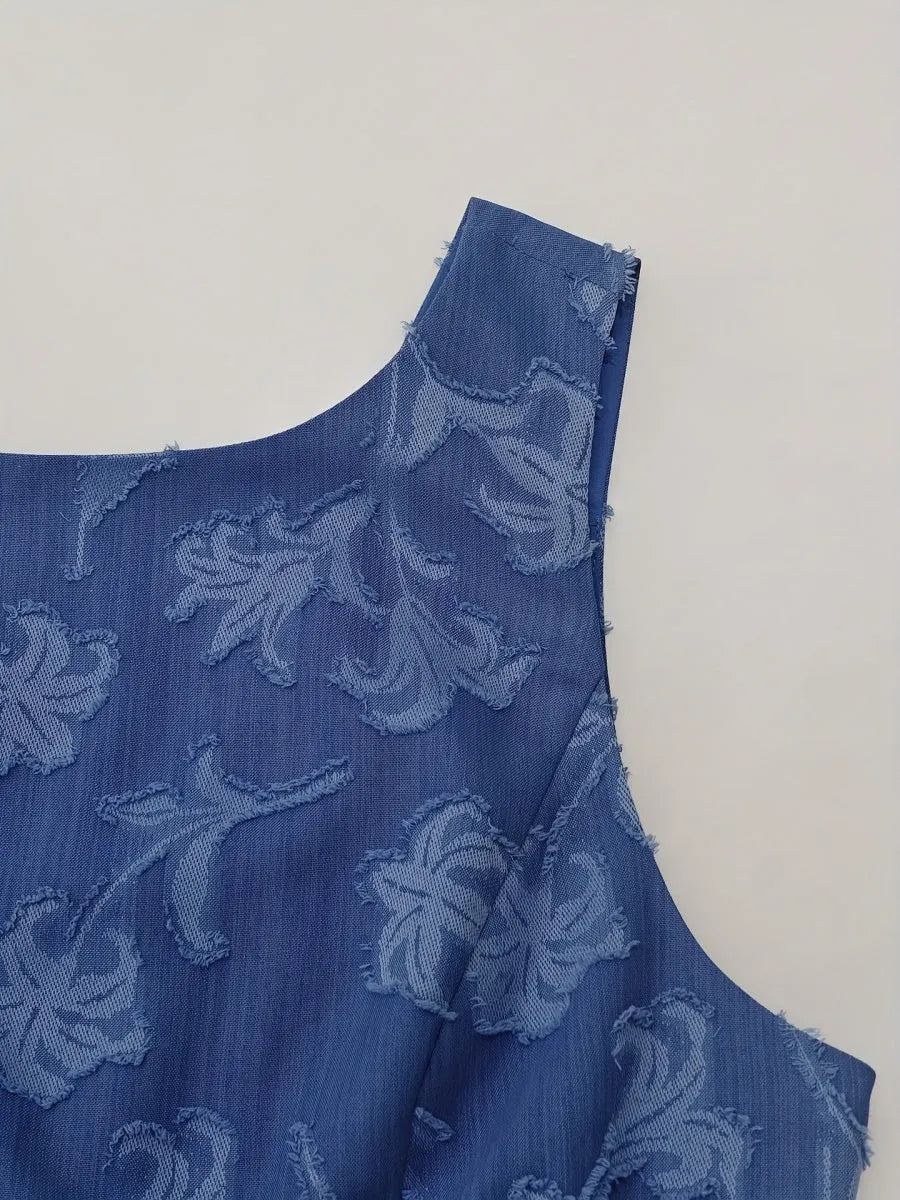 Jacquard Sundress Commuting Mini&Short Dresses
