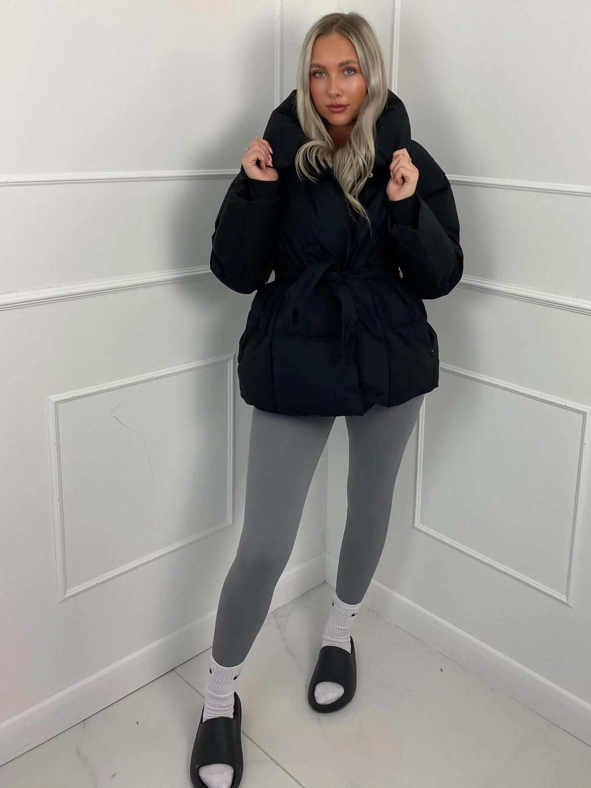 Karly Belted Puffer Jacket
