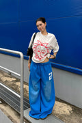 Y2K Oversized Blue Sweat Pant