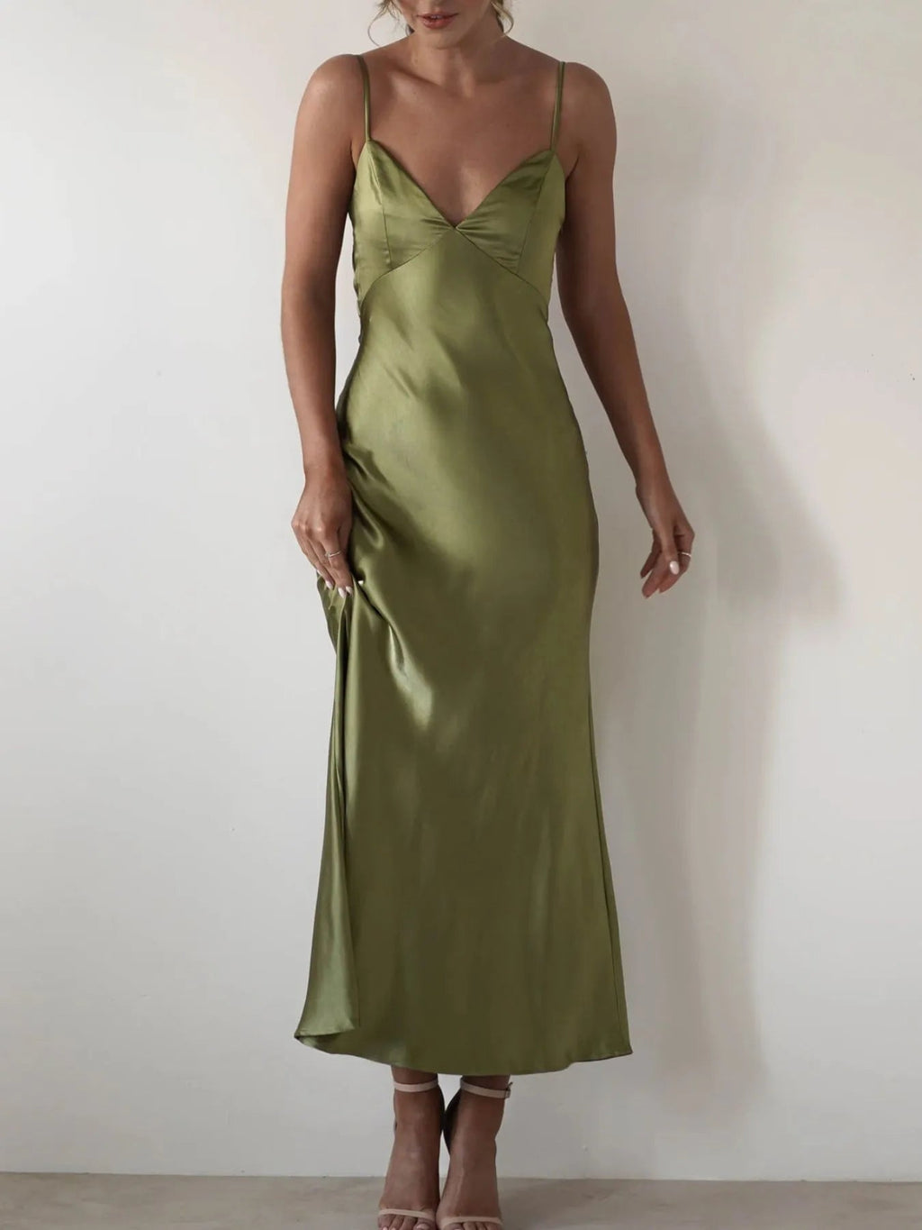 Maxi Dress Backless Cami Slip Elegant Party Cocktail