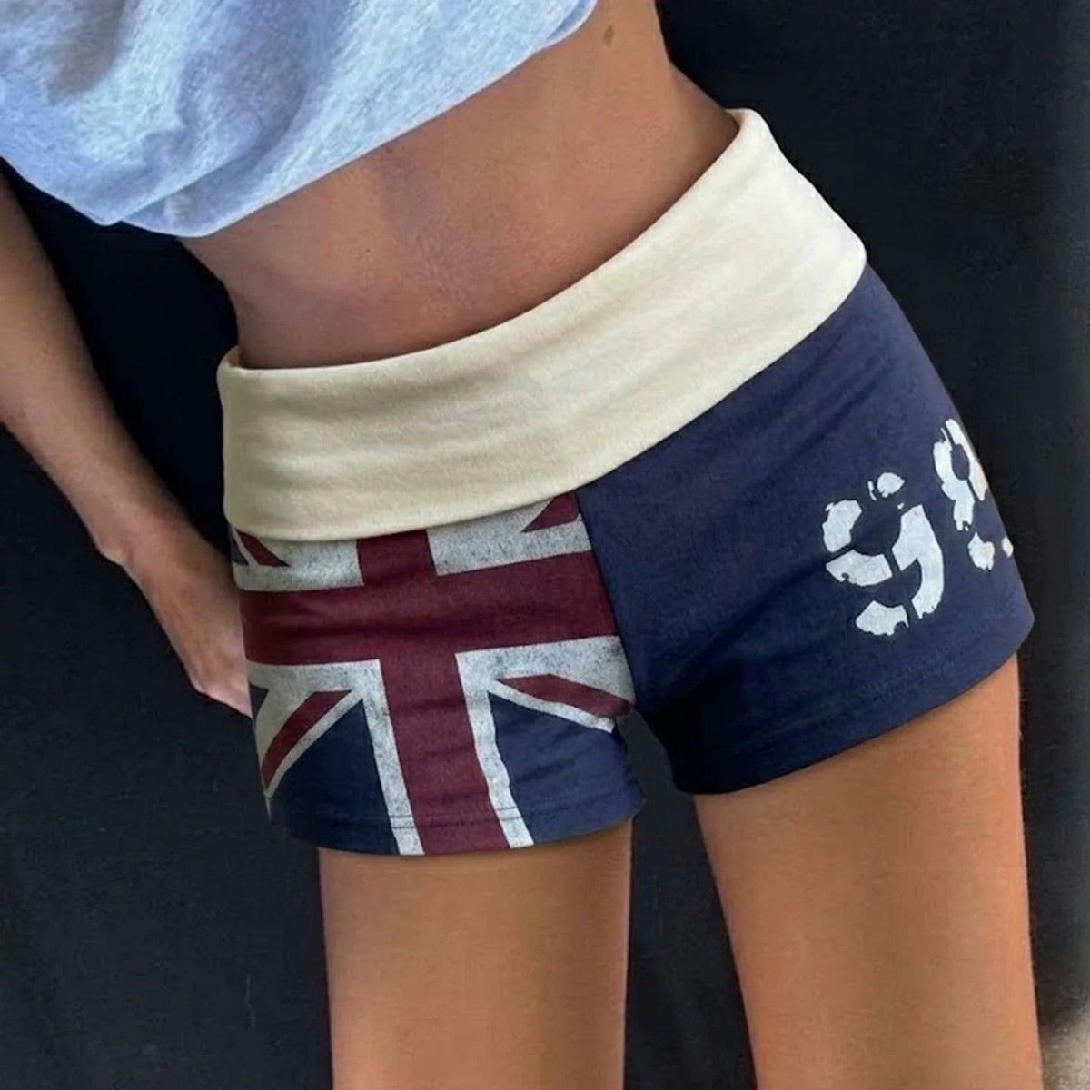 Nadeen Low Rise Foldover Shorts