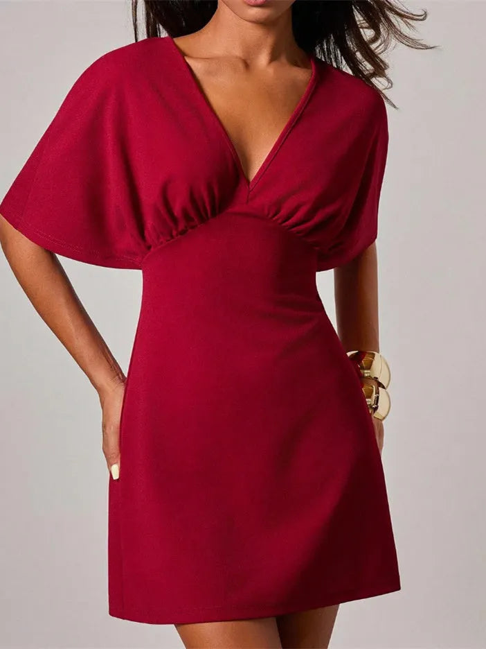 Women's Solid Color Short Dress