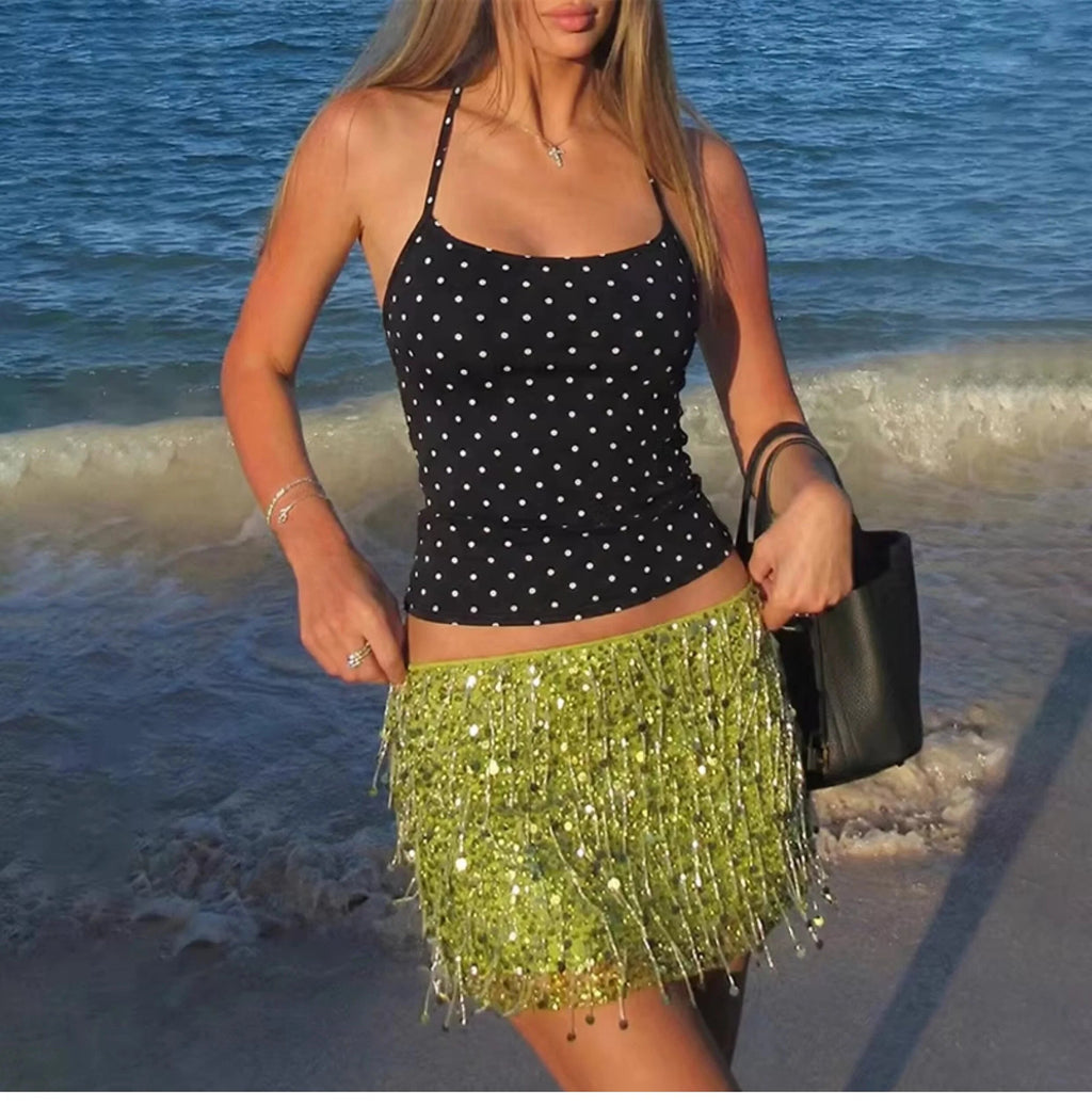 Polka Dot Halter Top