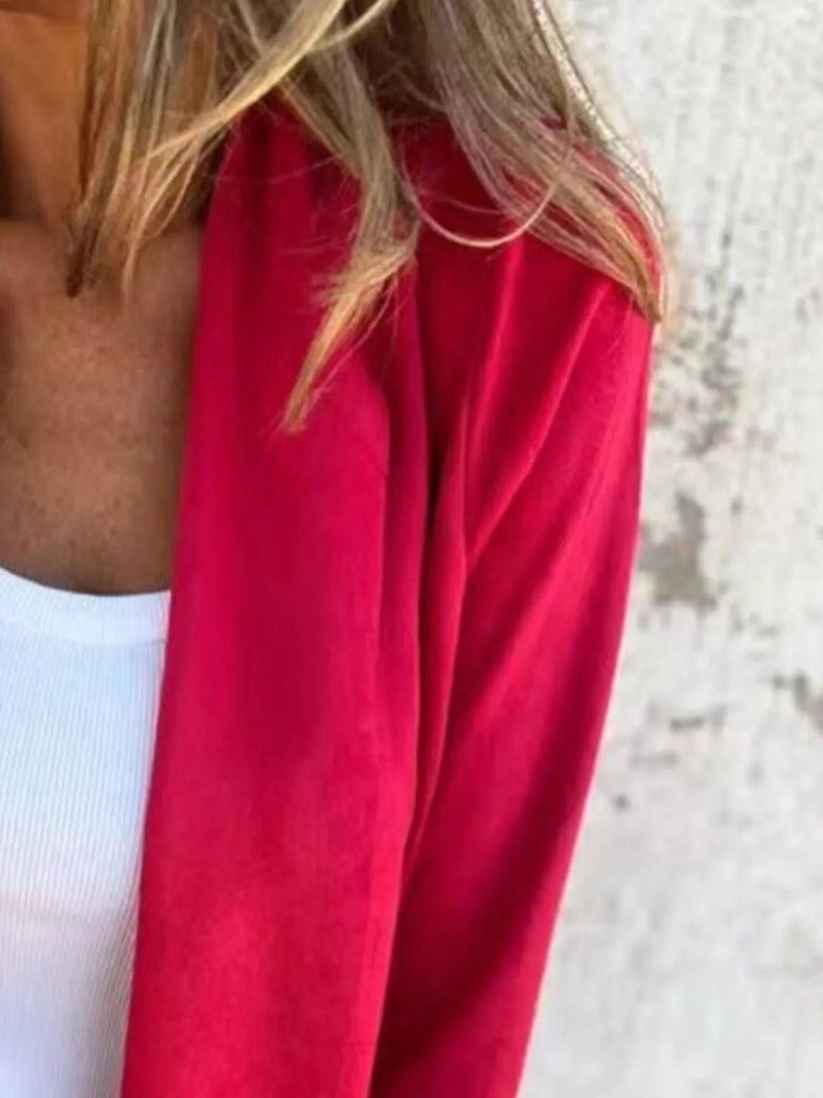 Plus Size Open Front Casual Cardigan