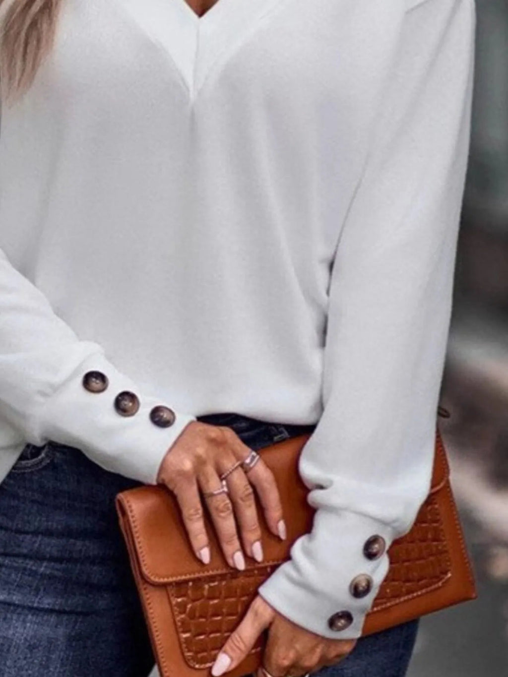 Women’s V-Neck Long Sleeve T-Shirt