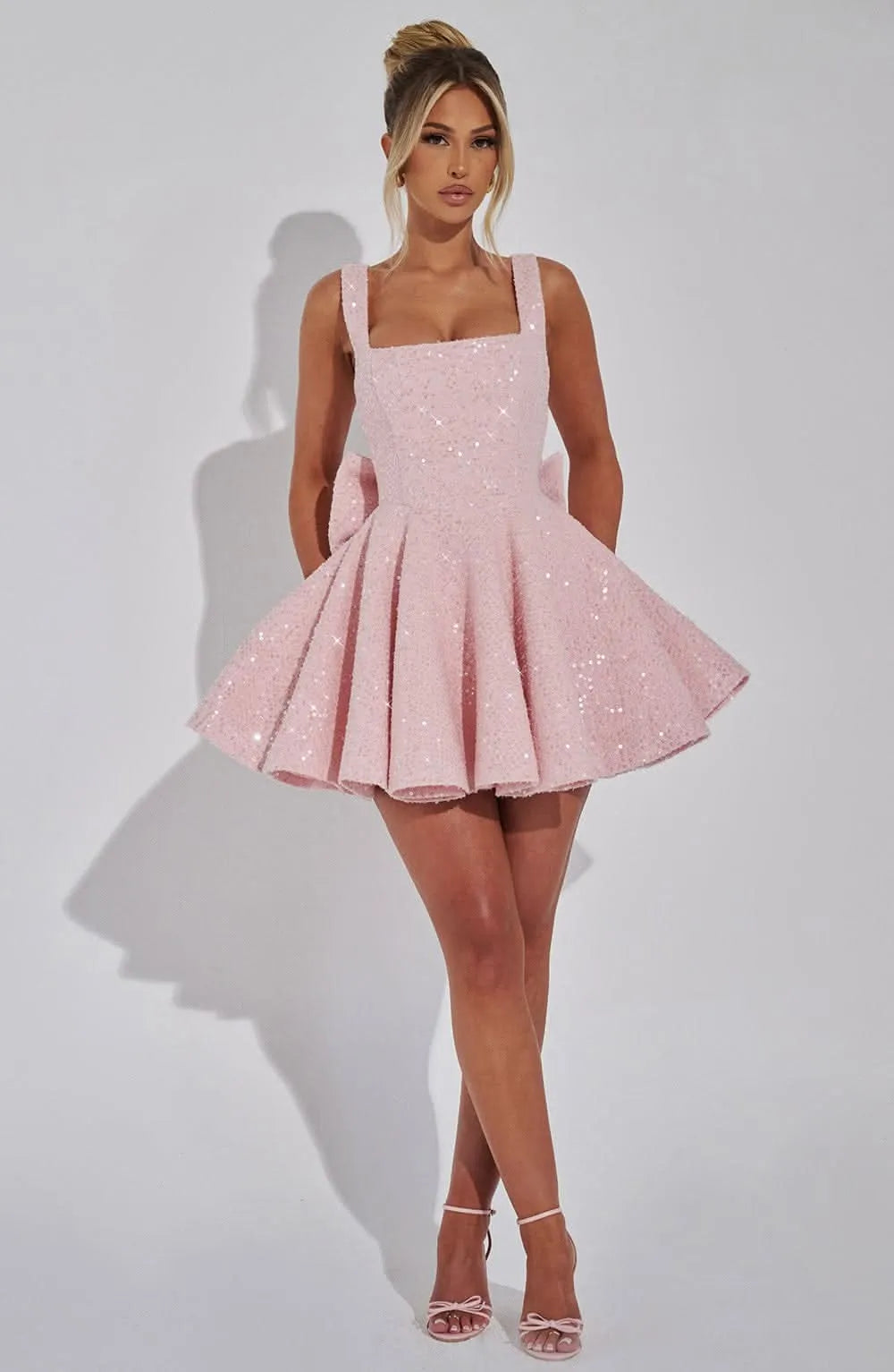 Sandy Bow Mini Dress