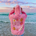 Laylanie Ocean Flower Embroidered Hoodie