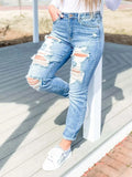 Edgy Distressed Skinny Jeans