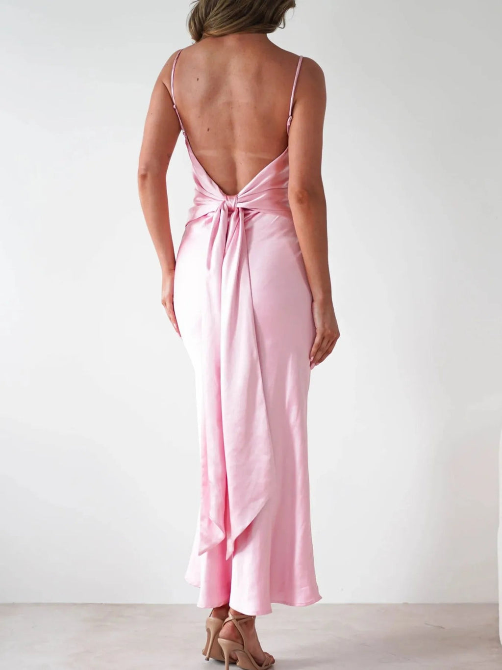 Maxi Dress Backless Cami Slip Elegant Party Cocktail