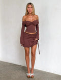 Reeve Ruched Mini Skirt
