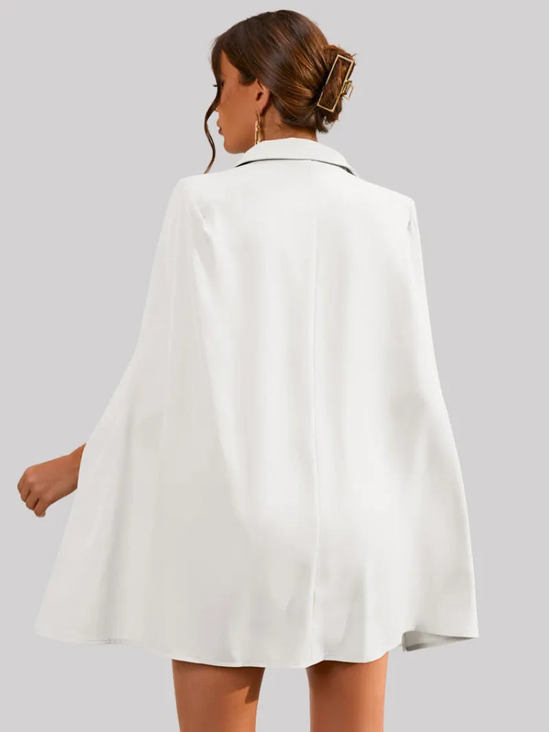 Aurora - Elegant Cape Blazer Dress
