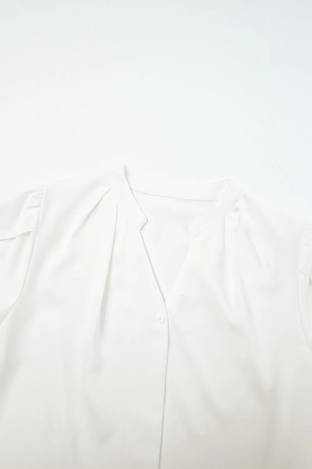Notched Neck Short Sleeve Blouse – Casual Chic