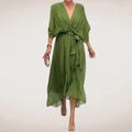 Halle Wrap Midi Dress