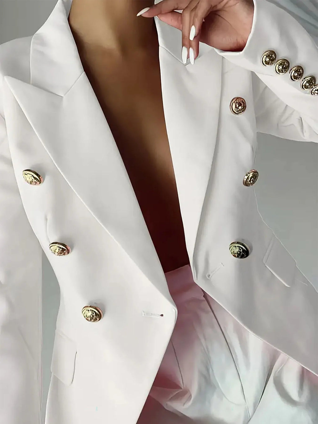 Blazer Lapel Collar Workwear Casual Chic Modern Trendy