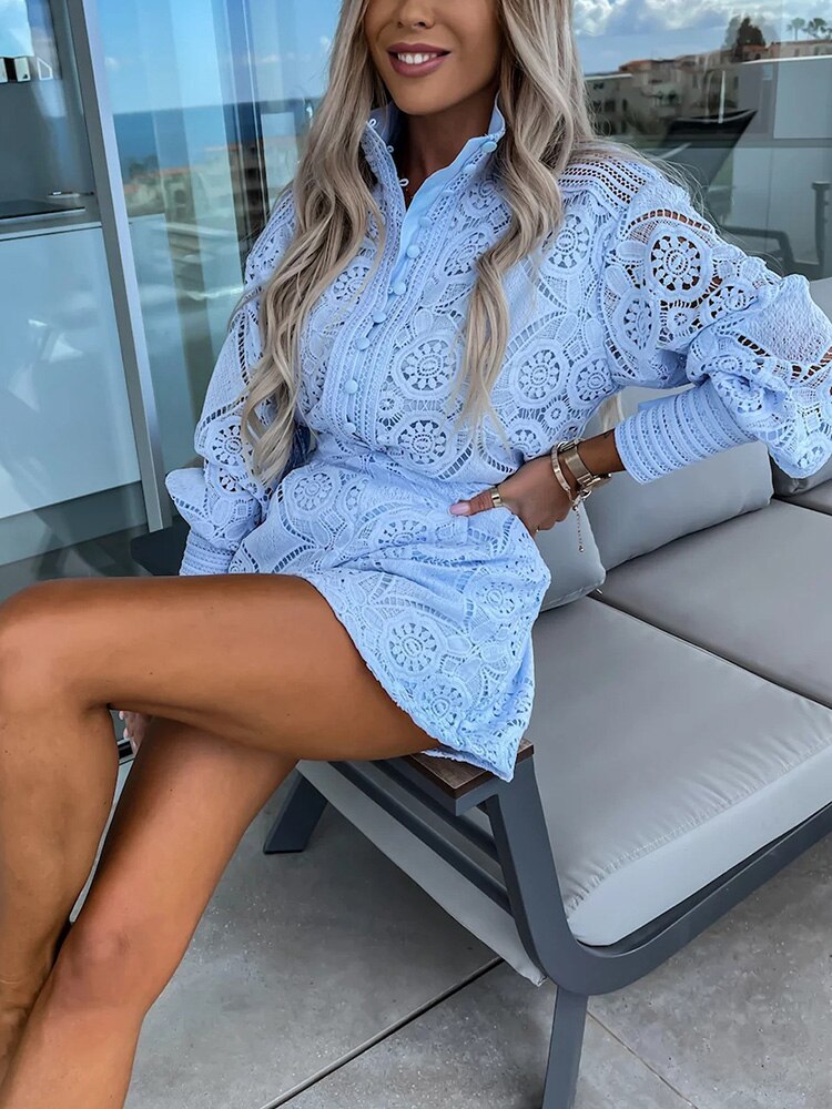 Aylin - Boho Women's Playsuit with Lace Details