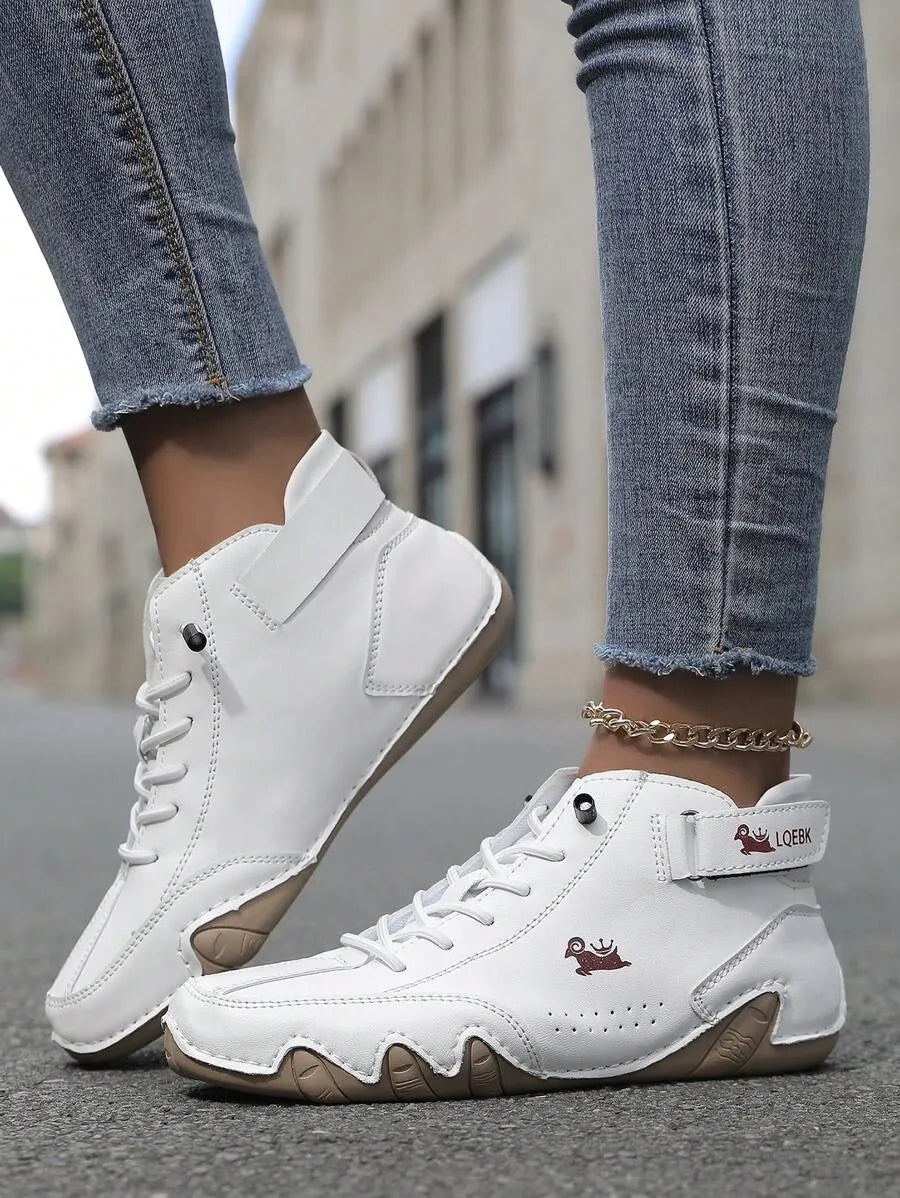 Handmade Women’s Casual Sneakers - Fall-Winter Octopus Design Fitness & Cross-Training Shoes with Anti-Slip Outsole