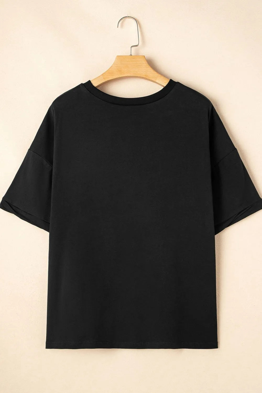 T-Shirt Oversized Top Everyday Casual Hi Low Hem Boho