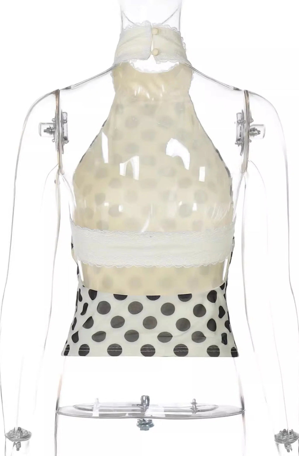 Polka Dot Halter Neck Top