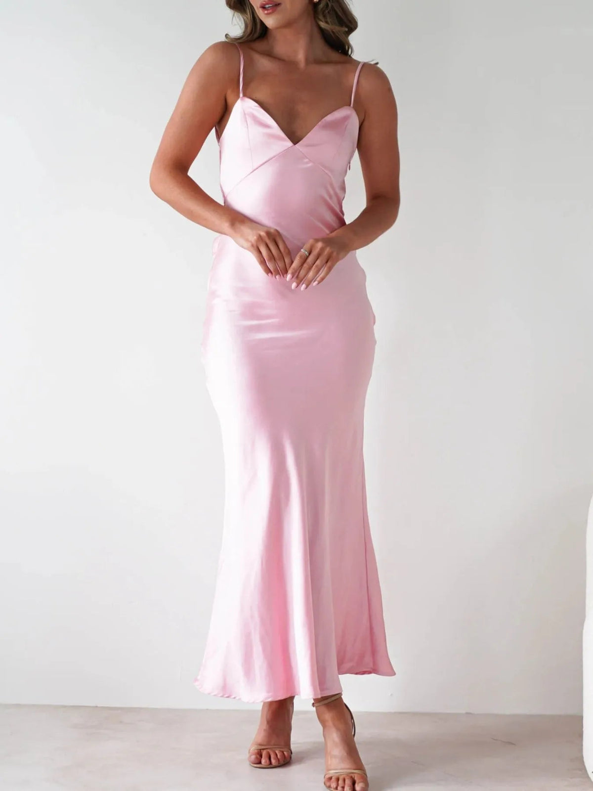 Maxi Dress Backless Cami Slip Elegant Party Cocktail