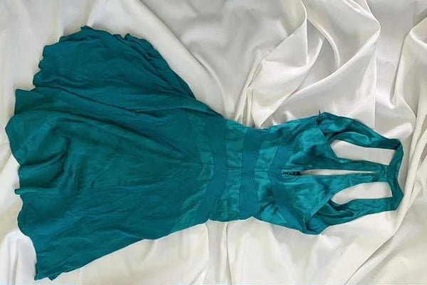 Blue Vintage Fairy Short Satin Homecoming Dress Party Dress Birthday Dress Prom Dress