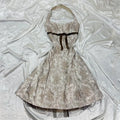 Floral Short Satin Formal Prom Dress Fairy Homecoming Dress