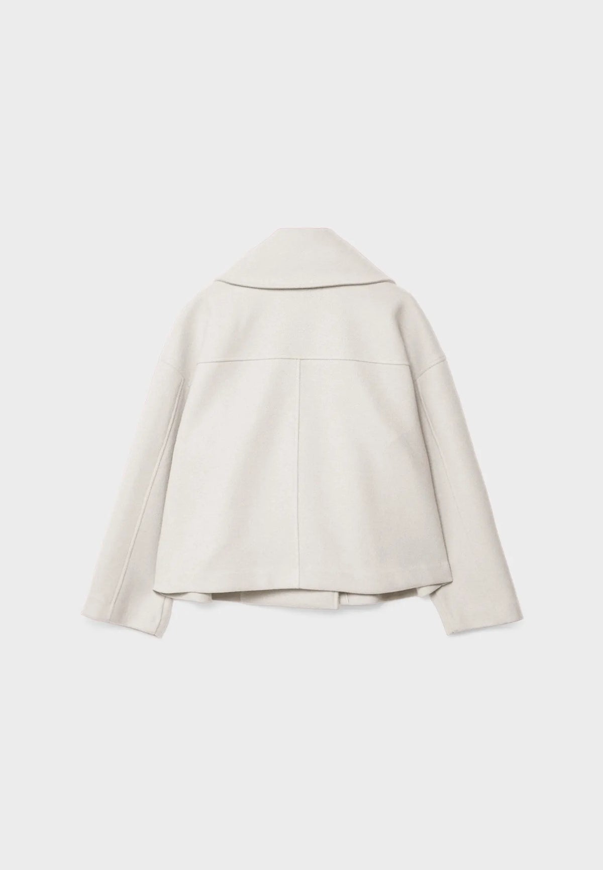 Jitske - Chic Short Peacoat with Double Button Closure