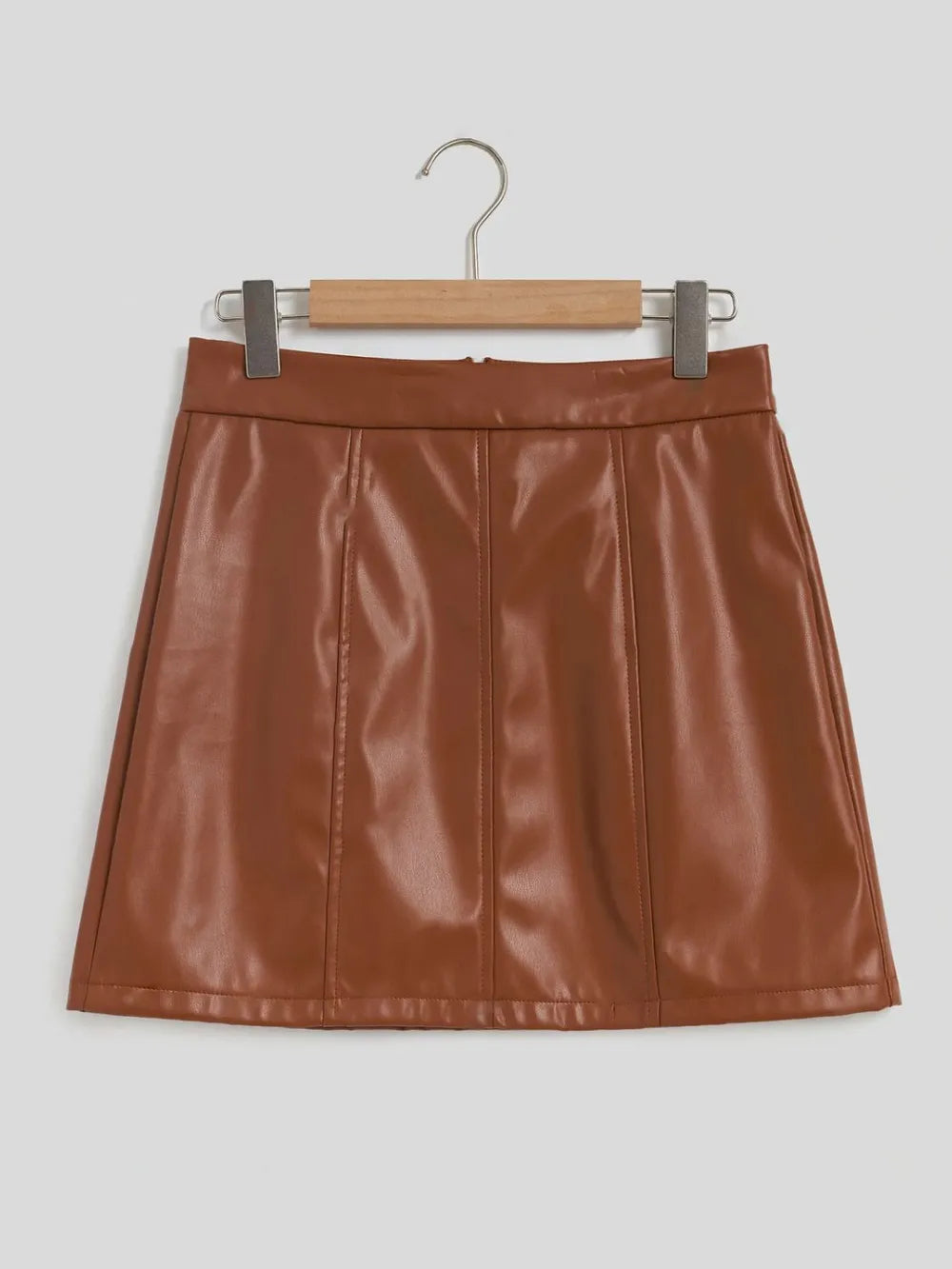 Skirt Classic Mini Stylish Front Zipper Comfortable