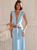 Amiya Knot Cut-Out Maxi Dress