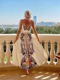 Printed V-Neck Cami Dress for Women