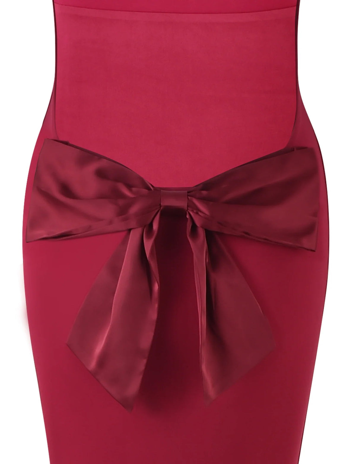 Sasha Satin Bow Maxi Dress