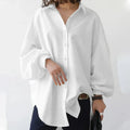 Oversized Women's Blouse with Long Sleeves