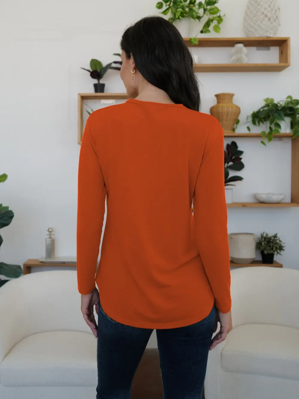Tunic T-Shirt Top Stretch Everyday Casual Comfort Chic