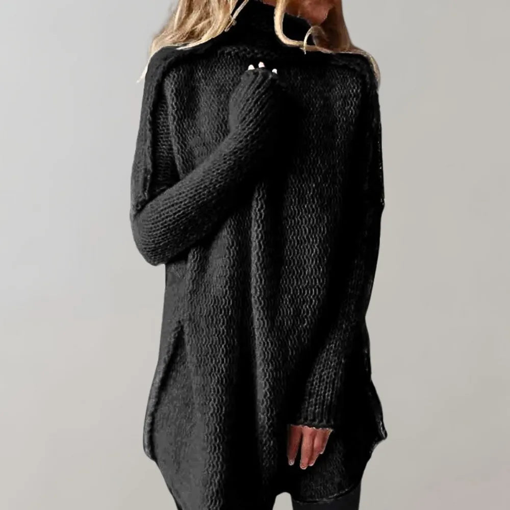 Knitted Oversized Turtleneck Long Sleeve for Women Warm and Soft