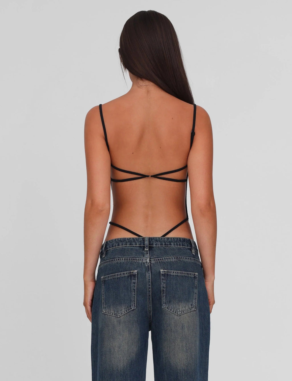 Fabiola Figure-Hugging Scooped Bodysuit