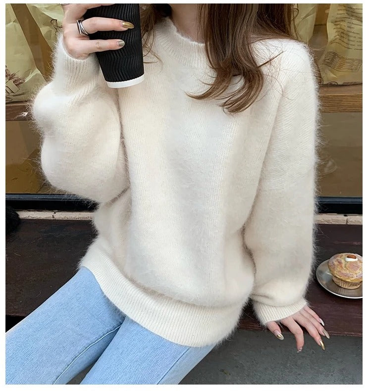 Soft Knitted Women's Sweater, Warm and Comfortable