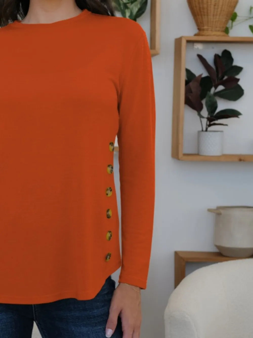 Tunic T-Shirt Top Stretch Everyday Casual Comfort Chic