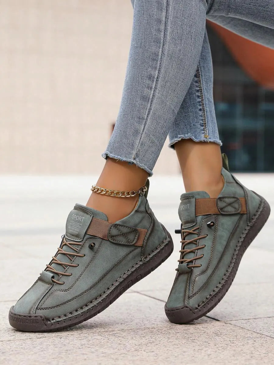Handmade Women’s Casual Sneakers - Fall-Winter Octopus Design Fitness & Cross-Training Shoes with Anti-Slip Outsole