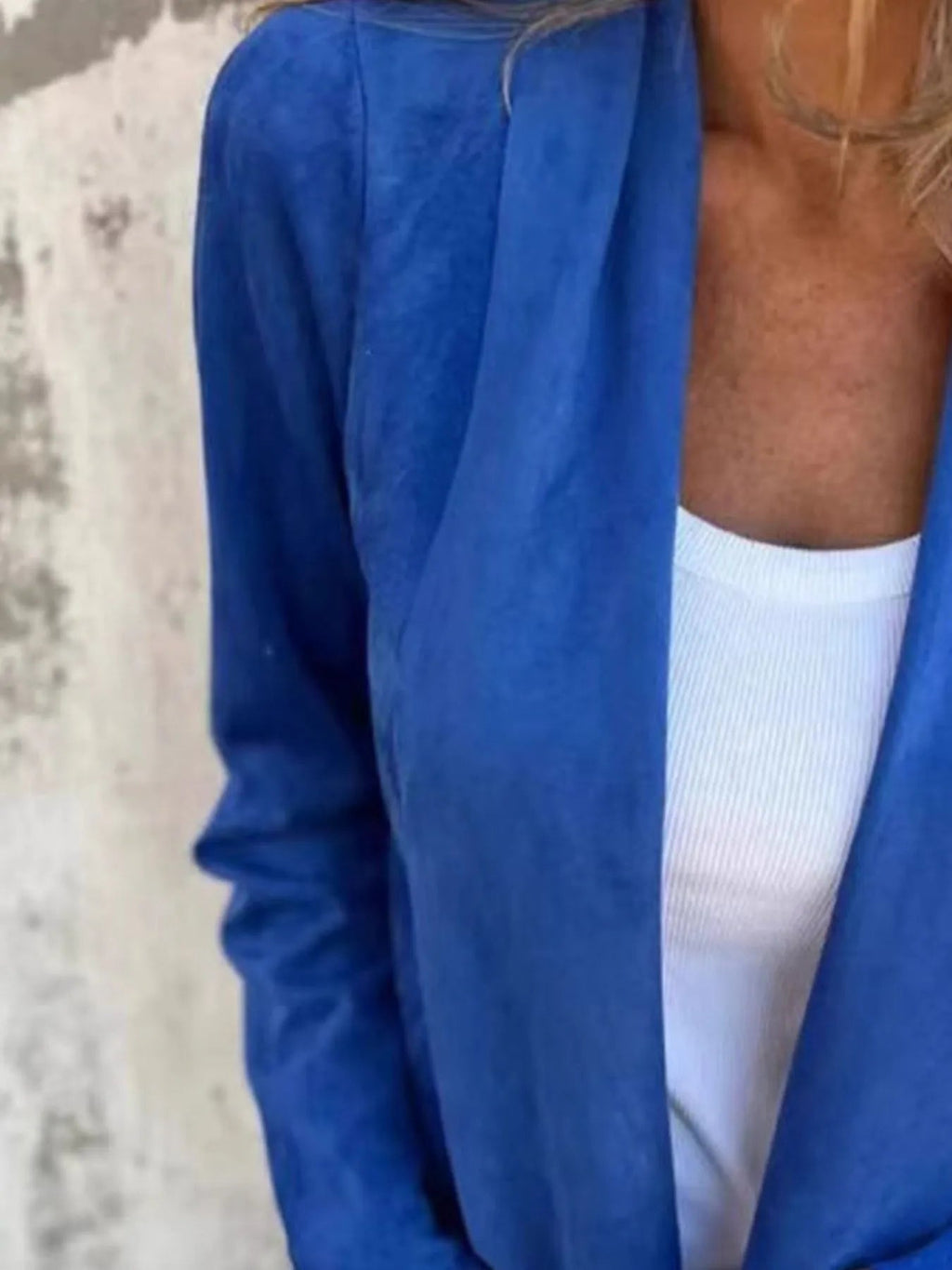 Plus Size Open Front Casual Cardigan
