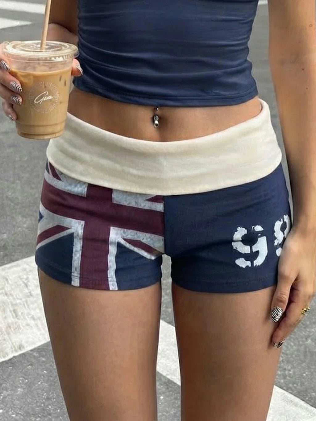 Nadeen Low Rise Foldover Shorts