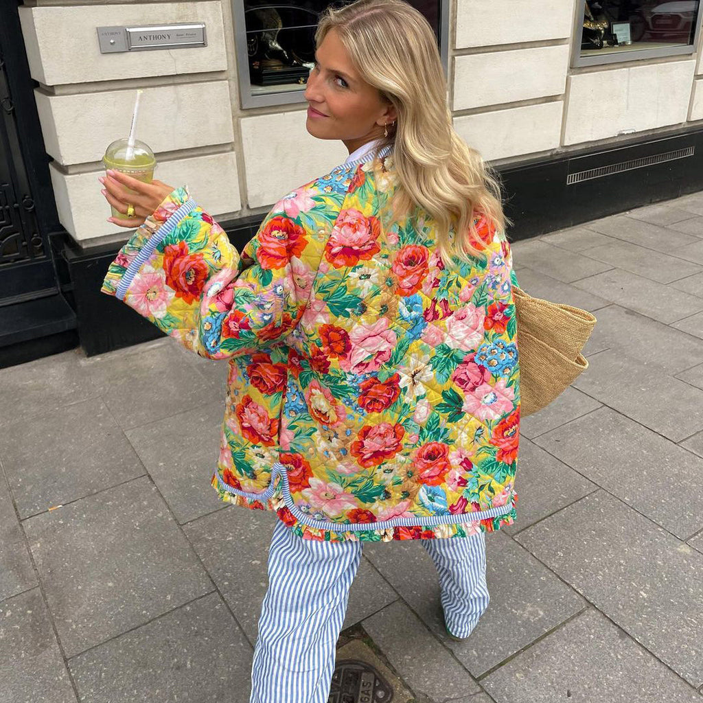 Puck - Puffer mid-layer jacket with colorful print