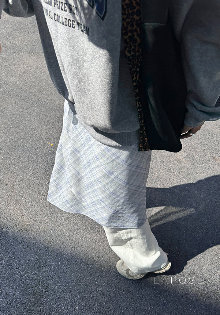 Whitley Plaid Midi Skirt