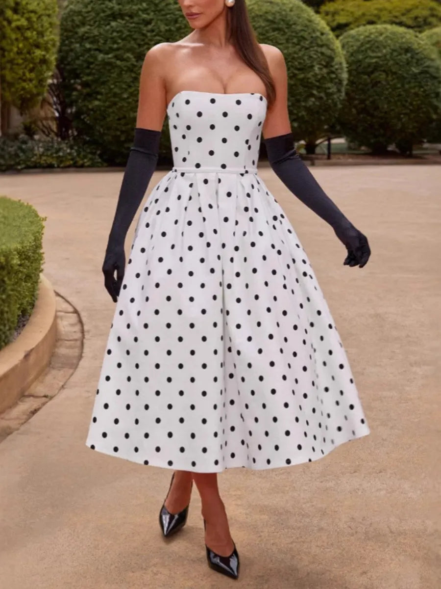 Polka Dots Maxi Dresses