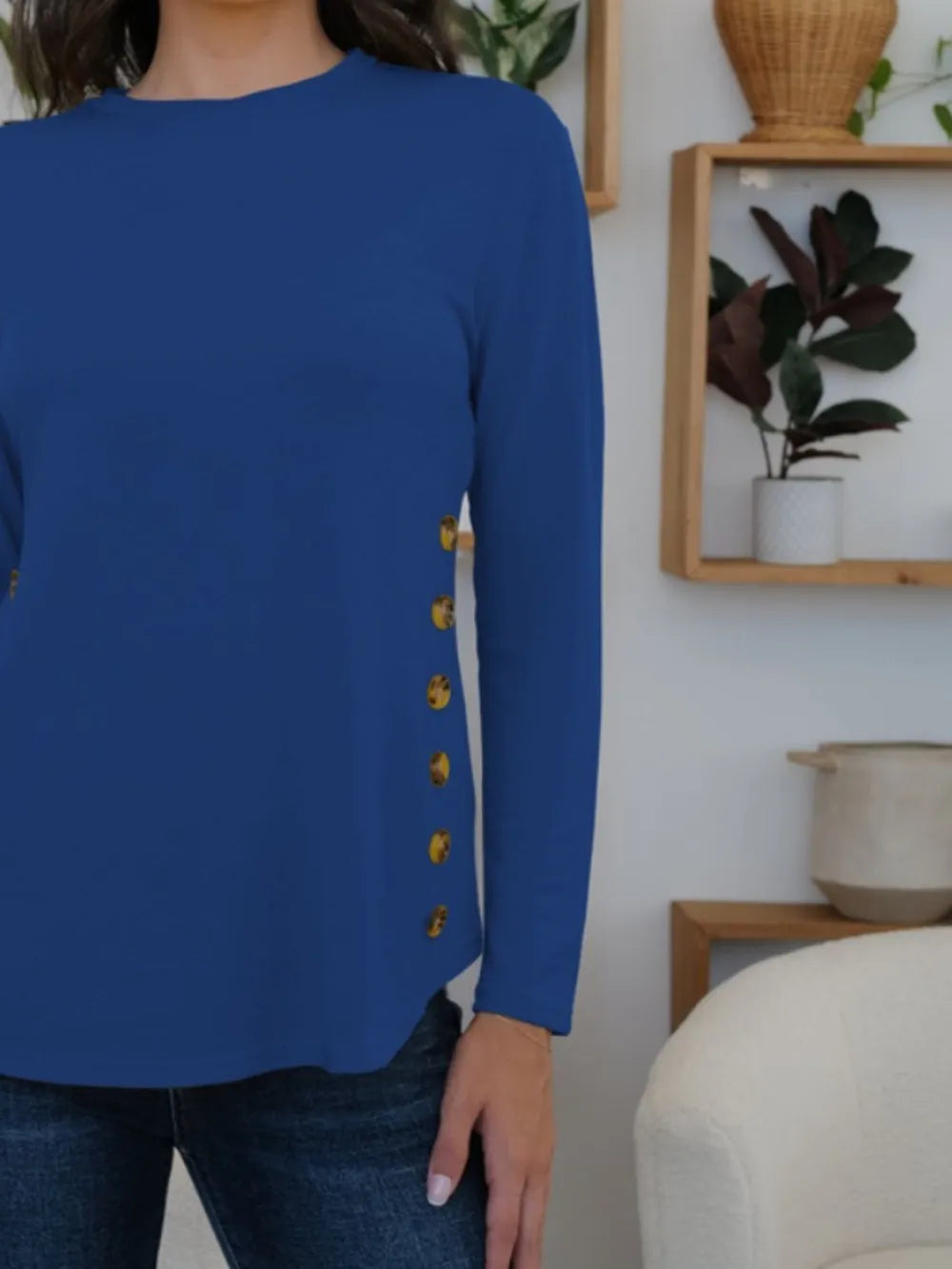 Tunic T-Shirt Top Stretch Everyday Casual Comfort Chic