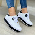 Women's Color Block Lace Up Sneakers with Gold Accent | Great for All Seasons