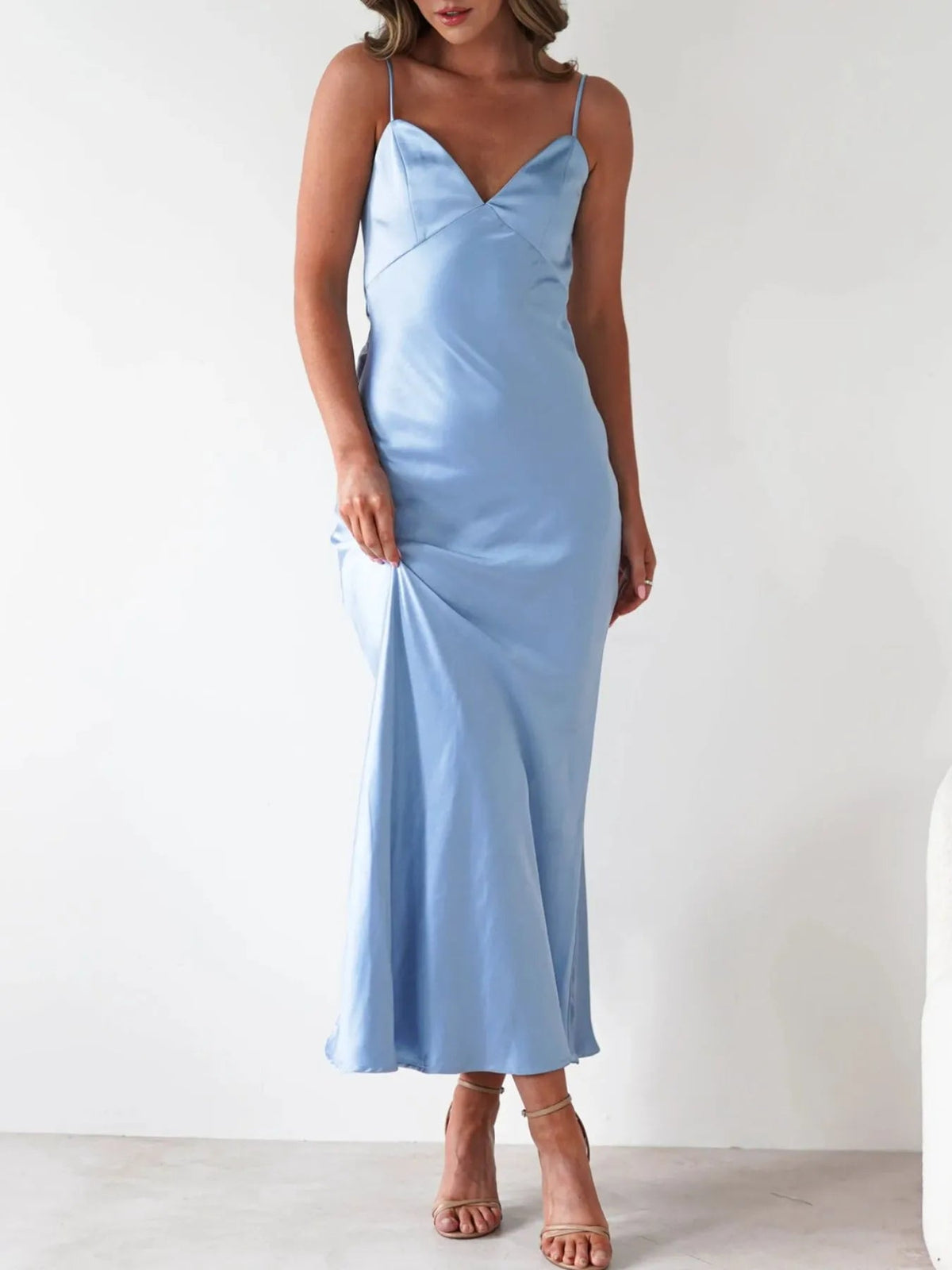 Maxi Dress Backless Cami Slip Elegant Party Cocktail
