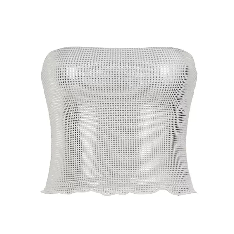 Katharine Shimmering Rhinestone Tube Top