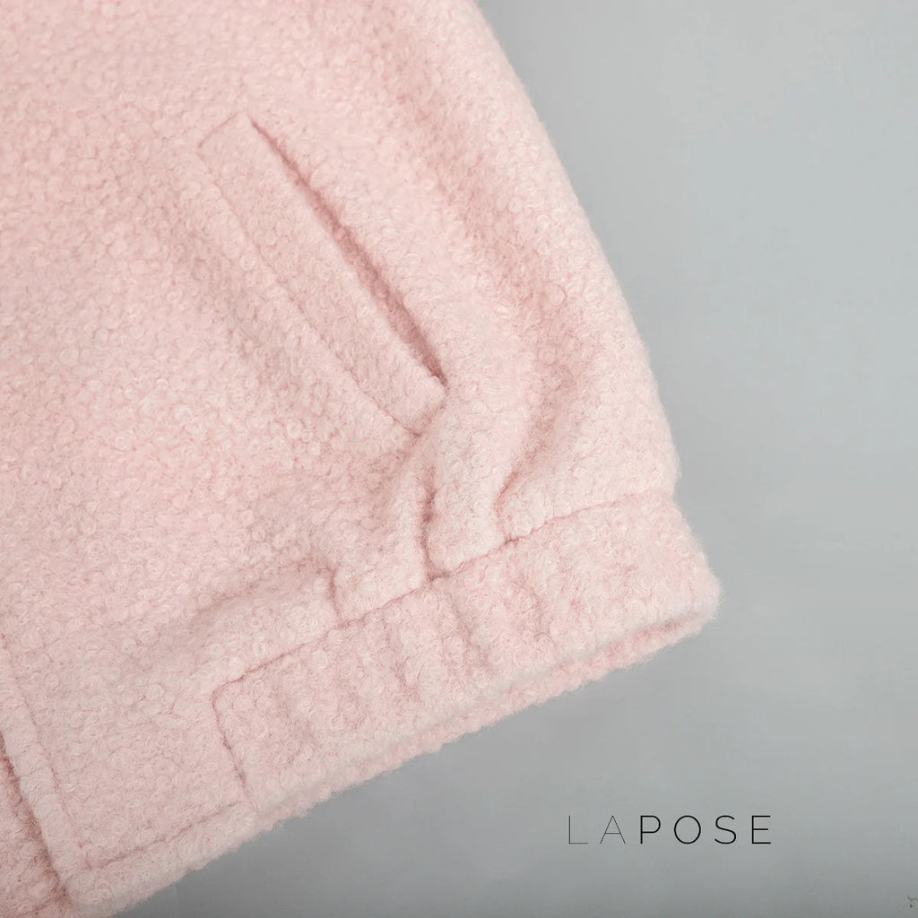 Ellisyn Pink Faux Fur Jacket