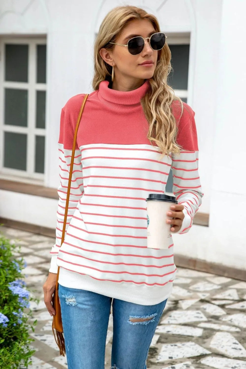 Sweater Striped Confetti Knit Chunky Cozy Winter Fashion